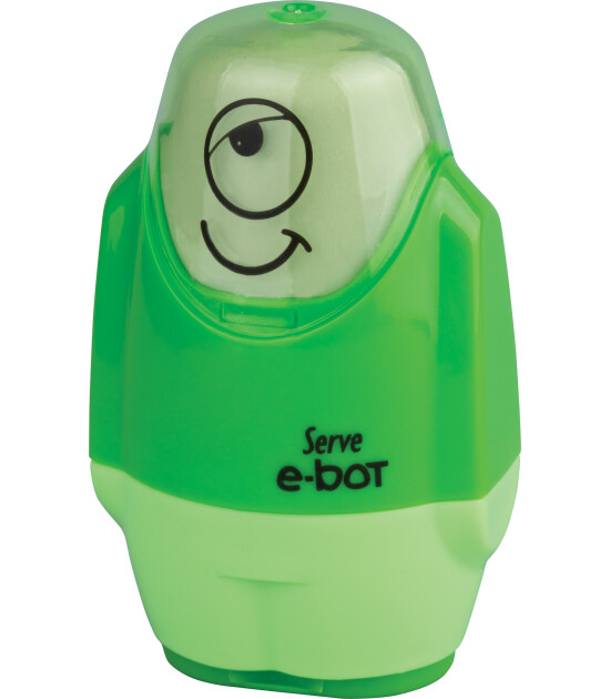 Serve E-Bot Silgili Kalemtıraş // Fosforlu Yeşil
