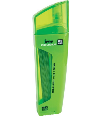 Serve Double Min + Kurşun Kalem Ucu - Fosforlu Kalem (0.5 mm) // Yeşil