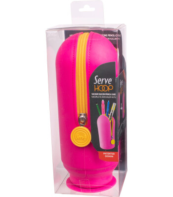 Serve Hoop Kalem Kutu // Fosforlu Pembe