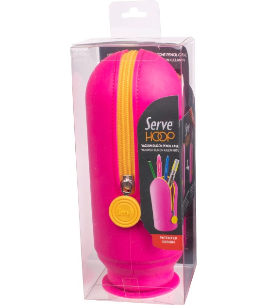 Serve Hoop Kalem Kutu // Fosforlu Pembe