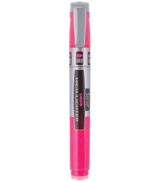 Serve Likit Fosforlu Kalem // Pembe