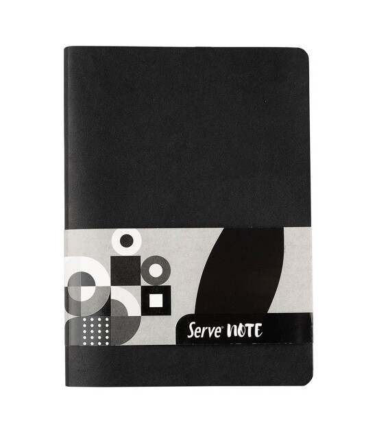 Serve Note Defter &Ccedil;izgili // Siyah