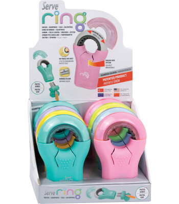 Serve Ring Silgili + Karemtıraş Pastel Karışık (8 Adet)