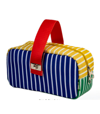 Serve S-Case Kilitli Çanta // Renkli Çizgili A