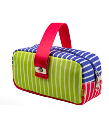 Serve S-Case Kilitli Çanta // Renkli Çizgili B