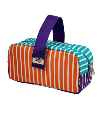 Serve S-Case Kilitli Çanta // Renkli Çizgili D