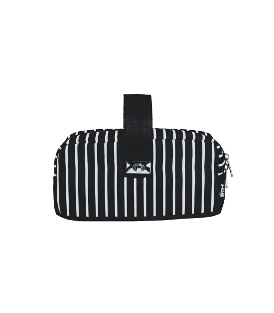 Serve S-Case Kilitli &Ccedil;anta // Siyah &Ccedil;izgili E