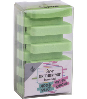 Serve Steps Silgi // Pastel Elma Yeşili