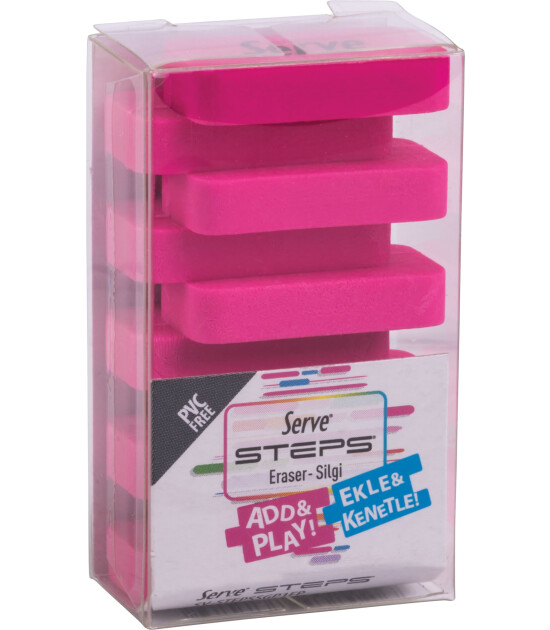 Serve Steps Silgi // Fosforlu Pembe