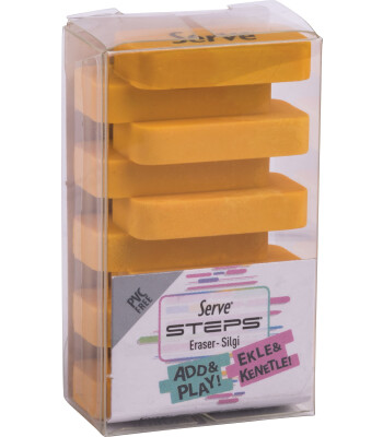 Serve Steps Silgi // Pastel Hardal Sarısı