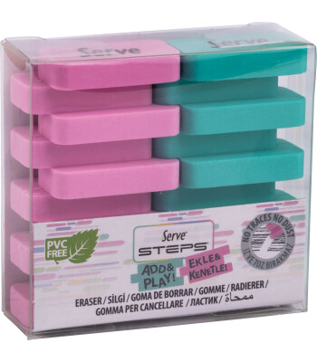 Serve STEPS SİLGİ PASTEL SPMB-NYSL 2LI PET