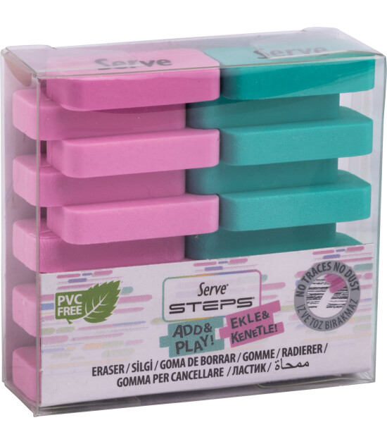 Serve STEPS SİLGİ PASTEL SPMB-NYSL 2LI PET