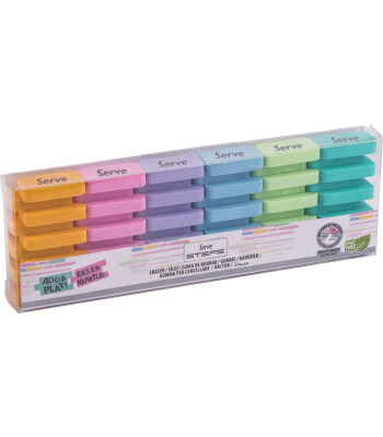 Serve Steps Silgi Pastel (6 Adet)
