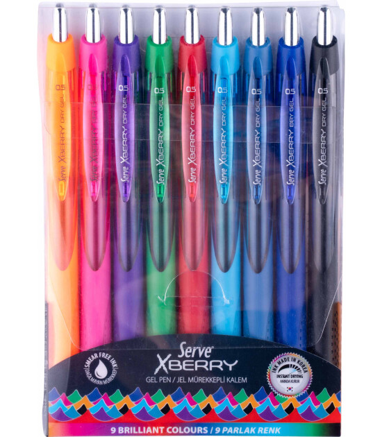 Serve x Berry Jel Kalem İğne U&ccedil; 9 Adet (0.5 mm)