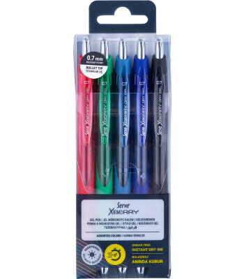 Serve x Berry Jel Kalem Yuvarlak Uç Set (0.7 Mm) // Deep Tones