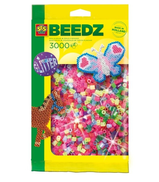 Ses Creative Beedz- Ütü Boncukları 3000 parça - simli