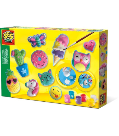 Ses Creative Kalıba Dök ve Boya - Mutlu Figürler