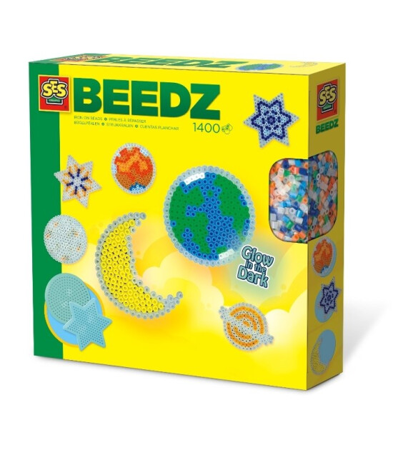 Ses Creative Beedz- Ütü Boncuk Seti - Karanlıkta Parlayan Yıldızlar