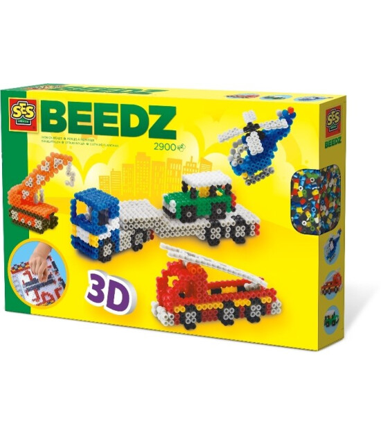 Ses Creative Beedz- Ütü Boncuk Seti - 3 Boyutlu Araçlar