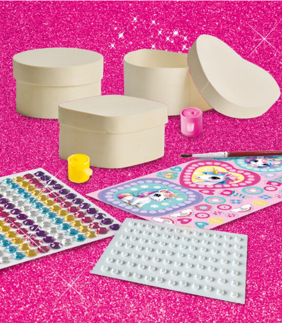 Ses Creative Ahşap M&uuml;cevher Kutusu Dekore Etme // Unicorn