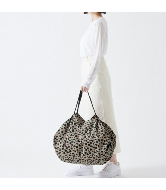 Shupatto Compact Bag Katlanır Çanta - M // Paw Marks
