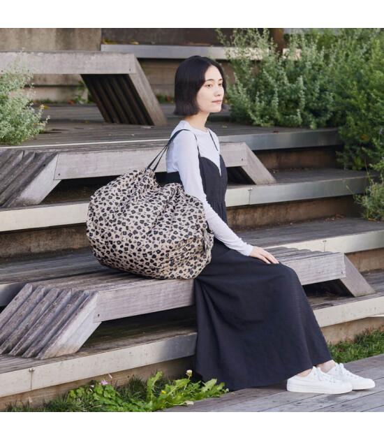 Shupatto Compact Bag Katlanır Çanta - L // Paw Marks