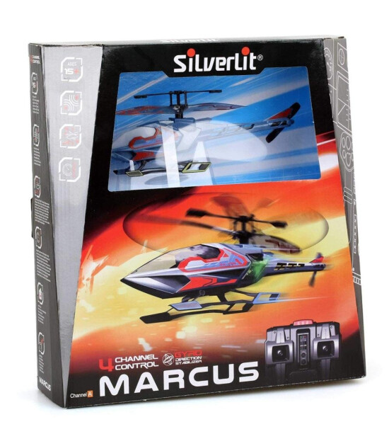 Silverlit  Marcus U.K Helikopter 4Ch Gyro Mavi                    