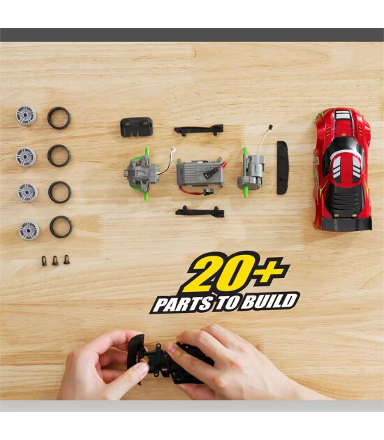 Silverlit Exost Build 2 Drive Kumandalı Yarış Aracı Kiti // Kırmızı