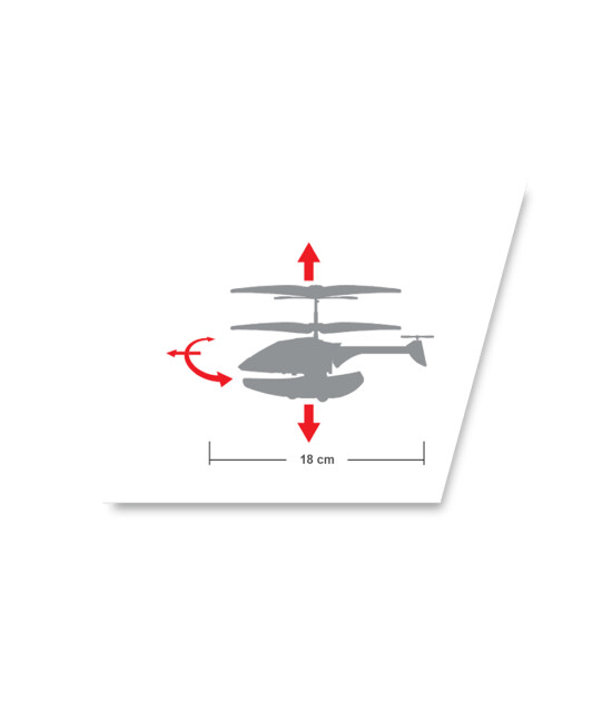 Silverlit  Hydrocopter U.K. Helikopter Kırmızı 2.4G - 3CH Gyro    