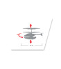 Silverlit  Hydrocopter U.K. Helikopter Kırmızı 2.4G - 3CH Gyro    