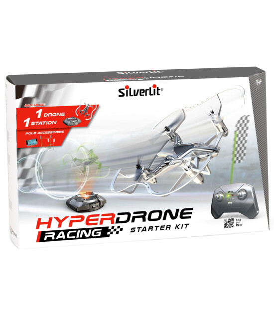 Silverlit  HyperDrone Yarış Başlangıç Kiti Gyro Gri               