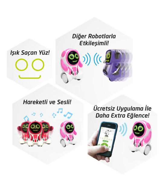 Silverlit  Pokibot Robot Pembe                                    