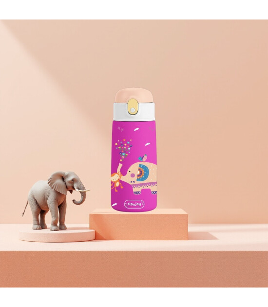 Sipnjoy SipSquad Çocuk Su Termosu (480 ml) // Jolly Elephant