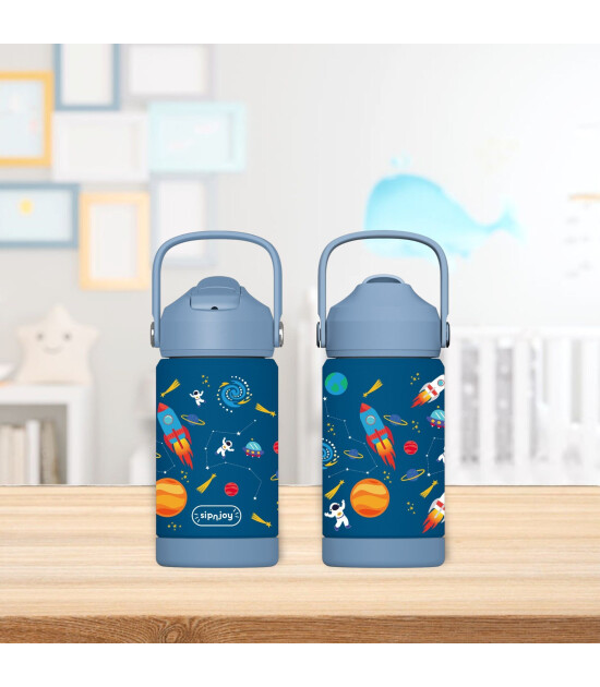 Sipnjoy FlipSip Çocuk Su Termosu (360 ml) // Star Explorer