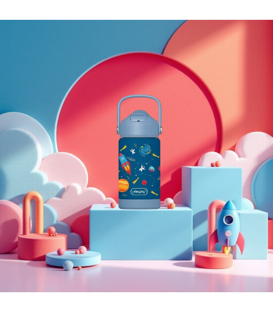 Sipnjoy FlipSip Çocuk Su Termosu (360 ml) // Star Explorer