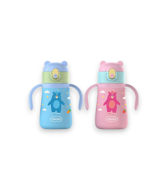 Sipnjoy SippyPals Çocuk Su Termosu (360 ml) // Pembe
