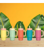 Sipnjoy HandleHug Tumbler Termos Pipetli Suluk (550 ml) // Pembe