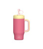 Sipnjoy HandleHug Tumbler Termos Pipetli Suluk (550 ml) // Pembe