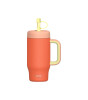 Sipnjoy HandleHug Tumbler Termos Pipetli Suluk (550 ml) // Turuncu