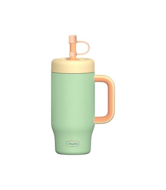 Sipnjoy HandleHug Tumbler Termos Pipetli Suluk (550 ml) // Mint