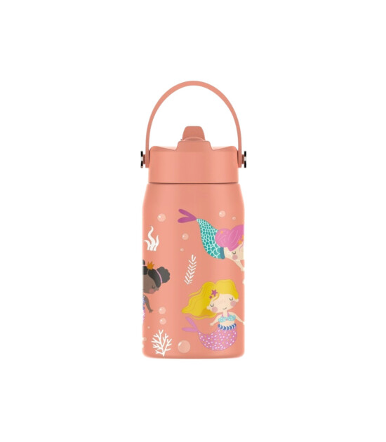 Sipnjoy Lil'Straw Çocuk Su Termosu (420 ml) // Mermaid Dream