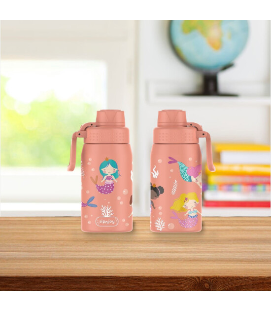 Sipnjoy WideWonder Çocuk Su Termosu (420 ml)  // Mermaid Dream