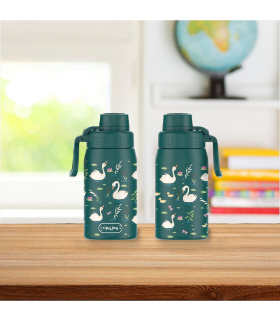 Sipnjoy WideWonder Çocuk Su Termosu (420 ml)  // Swan Harmony