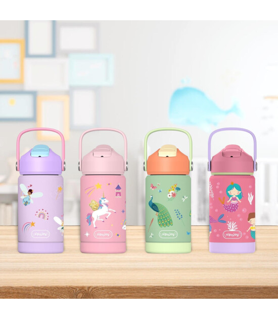Sipnjoy FlipSip Çocuk Su Termosu (360 ml) // Mermaid Dream