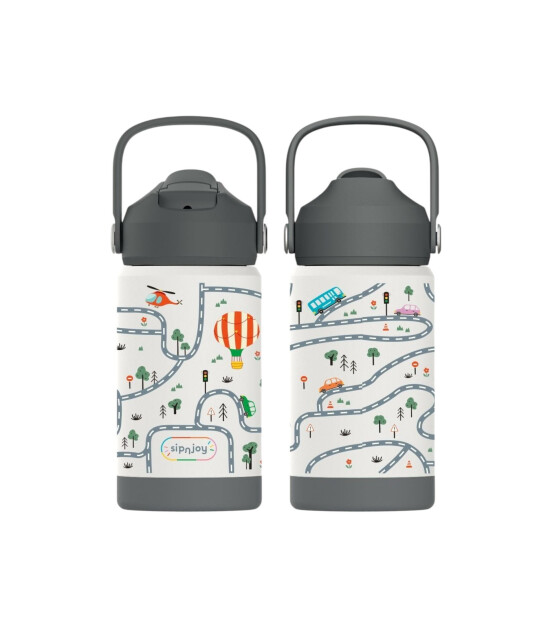 Sipnjoy FlipSip Çocuk Su Termosu (360 ml) // Adventure Trails