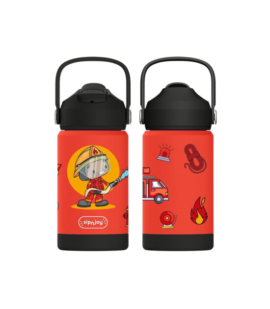 Sipnjoy FlipSip &Ccedil;ocuk Su Termosu (360 ml) // Firefighter Buddy