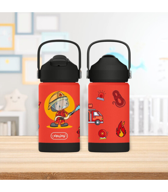 Sipnjoy FlipSip &Ccedil;ocuk Su Termosu (360 ml) // Firefighter Buddy