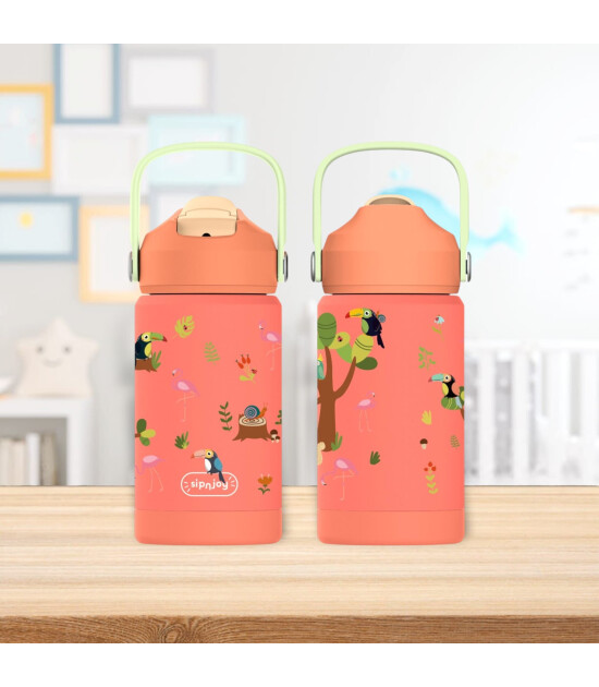 Sipnjoy FlipSip &Ccedil;ocuk Su Termosu (360 ml) // Jungle Jam