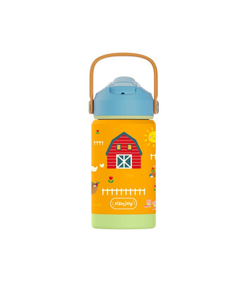 Sipnjoy FlipSip Çocuk Su Termosu (360 ml) // Farmyard Fun