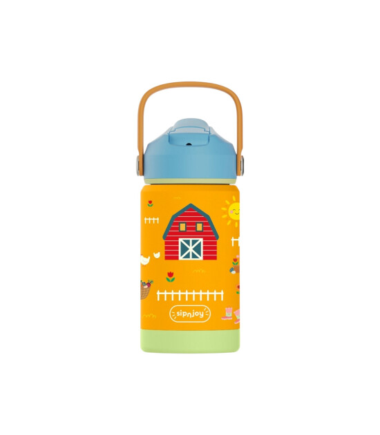 Sipnjoy FlipSip &Ccedil;ocuk Su Termosu (360 ml) // Farmyard Fun